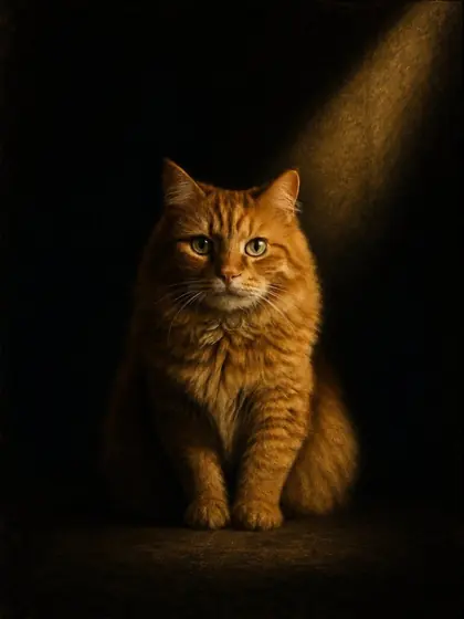 Tenebrism - custom pet portrait