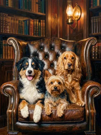 Chairmen of the Board - custom pet portrait