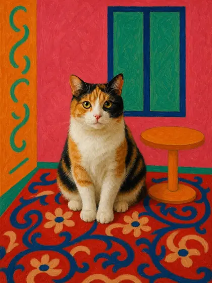 Wildcat Fauve - custom pet portrait