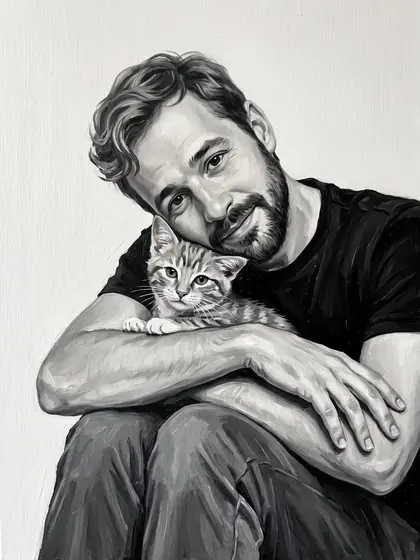 Side by Side - custom pet portrait