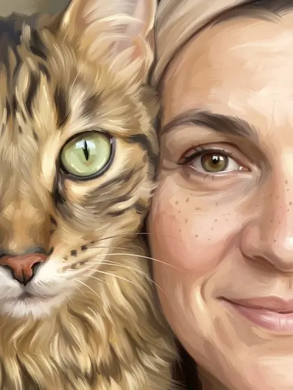 Cat Eye - custom pet portrait