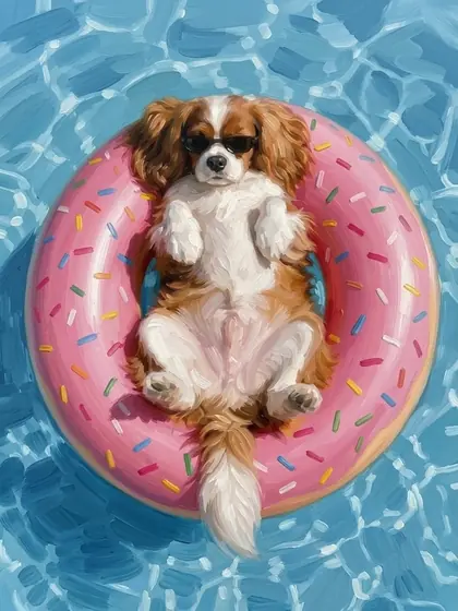 The Big Float - custom pet portrait
