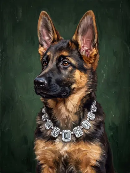 Heirloom Diamonds - custom pet portrait
