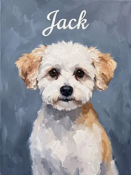 Still for a Moment - custom pet portrait