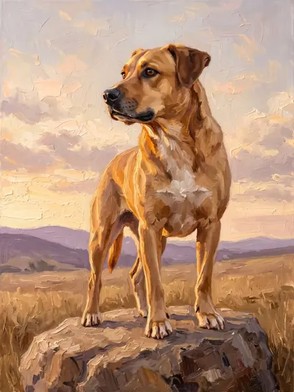 Above the Clouds - custom pet portrait
