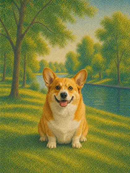 A Sunday Pup - custom pet portrait