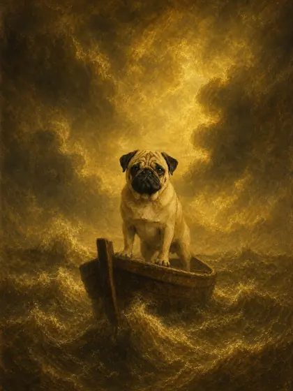 The Tempest - custom pet portrait